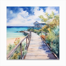 Caribbean Canvas: Radiant Reverie Canvas Print