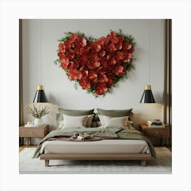 Heart Of Flowers Canvas Print