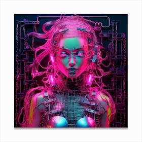 Cyborg Woman 3 Canvas Print