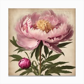 Pink Peony 2 Canvas Print