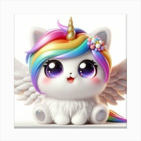 Unicorn Cat, caticorn 8 Canvas Print