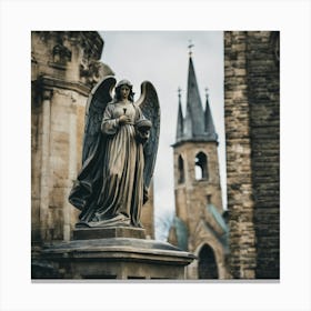 Statue Of An Angel Canvas Print