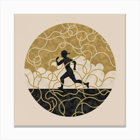 Runner In A Circle Canvas Print