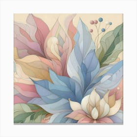 Abstract Floral Painting 5 Canvas Print