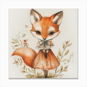 Little Fox Canvas Print