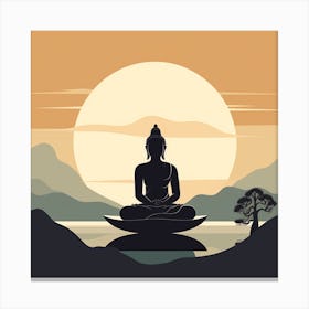 Buddha In Meditation 3 Canvas Print