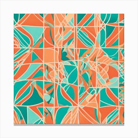 Abstract Pattern Art Inspired By The Dynamic Spirit Of Miami's Streets, Miami murals abstract. 113 Canvas Print