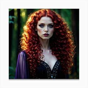 Red Haired Beauty 1 Canvas Print