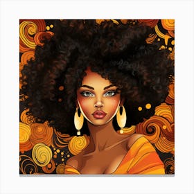 Afro Girl 23 Canvas Print