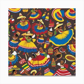 Mexican Folk Art 2 Canvas Print