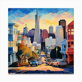 San Francisco Cityscape 1 Canvas Print