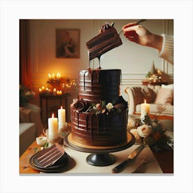 Chocolate Cake Canvas Print