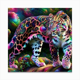 Psychedelic Leopard Canvas Print