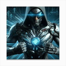 Futuristic Man Canvas Print