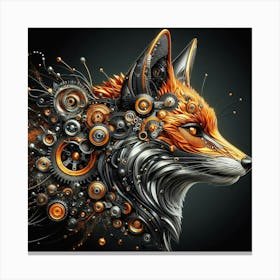 Mechanical Fox Canvas Print