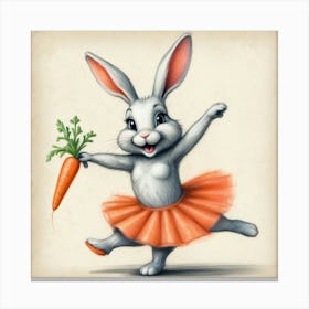 Bunny Dancer 4 Canvas Print