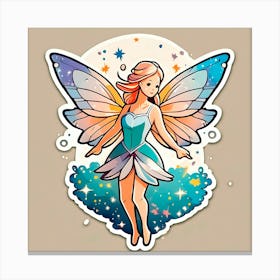 Fairy Sticker Canvas Print