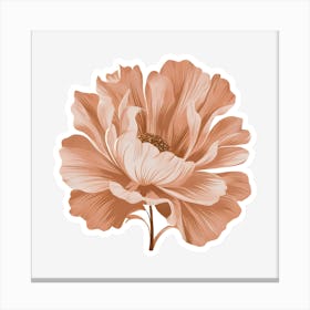 Peony Flower Canvas Print