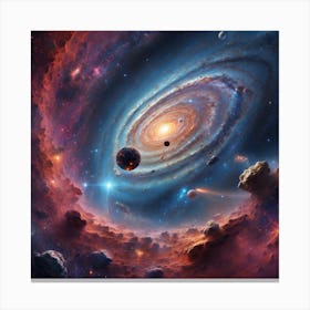 Galaxy In Space Canvas Print