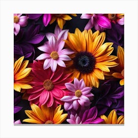 Colorful Flowers 11 Canvas Print