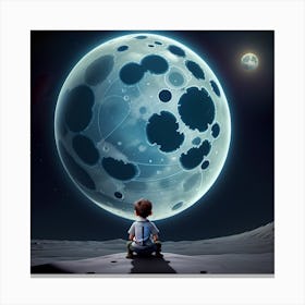 3d Animation Style Sitting Alone Fantasy 0 (1) Copy Canvas Print