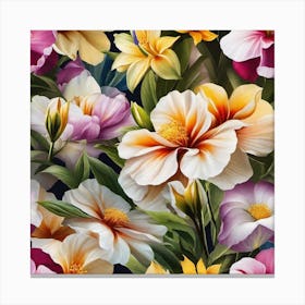 Floral Wallpaper 22 Canvas Print