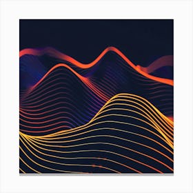 Abstract Wave Pattern 14 Canvas Print