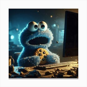 Cookie Monster Canvas Print