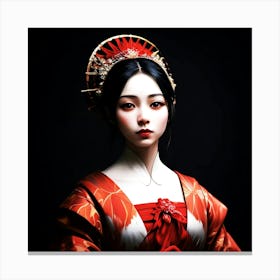 Creative Geisha Artwork 22 Canvas Print