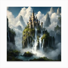 Castle In The Clouds Canvas Print