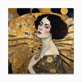 Gustav Klimt "Portrait of Adele Bloch-Bauer I," 2 Canvas Print