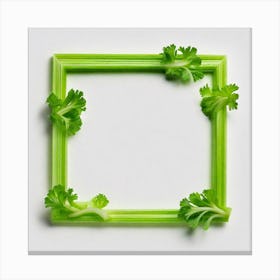 Frame Of Celery 4 Canvas Print