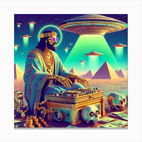 Egyptian Dj 1 Canvas Print