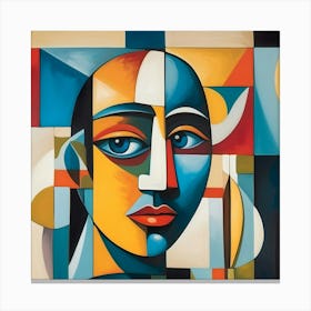 Abstract Of A Woman's Face 6 Canvas Print