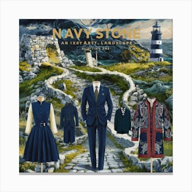 A Captivating Illustration Of A Navy Stone Art Lan Xlpyio8bqcoadg5jlund W Iiupfbihquczuzhjqnkwrg Canvas Print