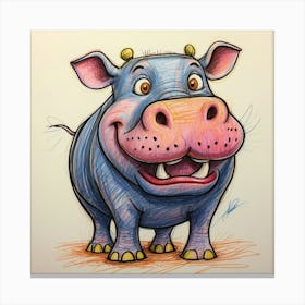 Hippo 31 Canvas Print