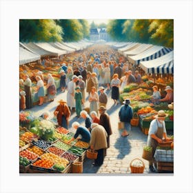 Farmers Market Canvas Print