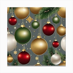 Christmas Ornaments 163 Canvas Print