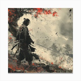 Samurai Warrior - Vintage Japanese Art, city wall art, colorful wall art, home decor, minimal art, modern wall art, wall art, wall decoration, wall print colourful wall art, decor wall art, digital art, digital art download, interior wall art, downloadable art, eclectic wall, fantasy wall art, home decoration, home decor wall, printable art, printable wall art, wall art prints, artistic expression, contemporary, modern art print Canvas Print