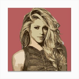 Shakira, rnb star Canvas Print