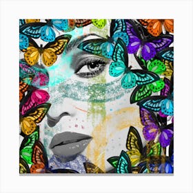 Butterfly Painting Canvas Print