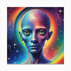 Alien Face Canvas Print