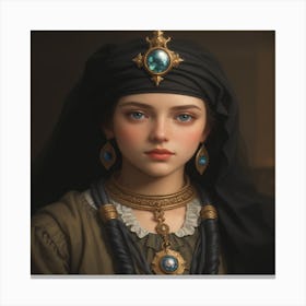 Egyptian Girl Canvas Print