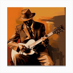 Blues Musician Canvas Print