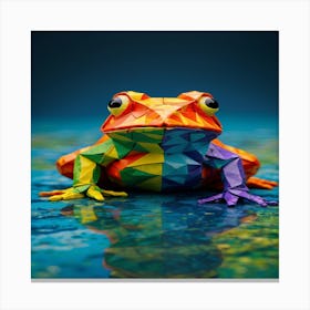 Rainbow Frog Canvas Print