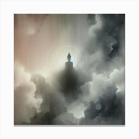 Buddha In The Clouds 1 Canvas Print