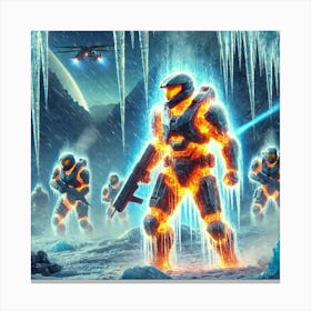 A Futuristic Sci Fi Depiction Of The Inferno Guard Thermal Shielding Canvas Print