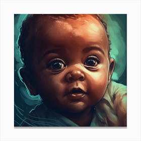 Black Baby Canvas Print