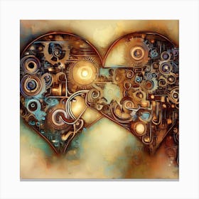 Heart Of Gears Canvas Print