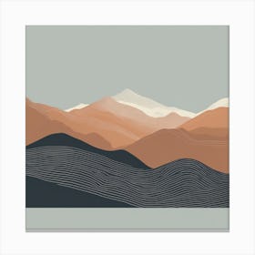 Mountains In The Sky Canvas Print